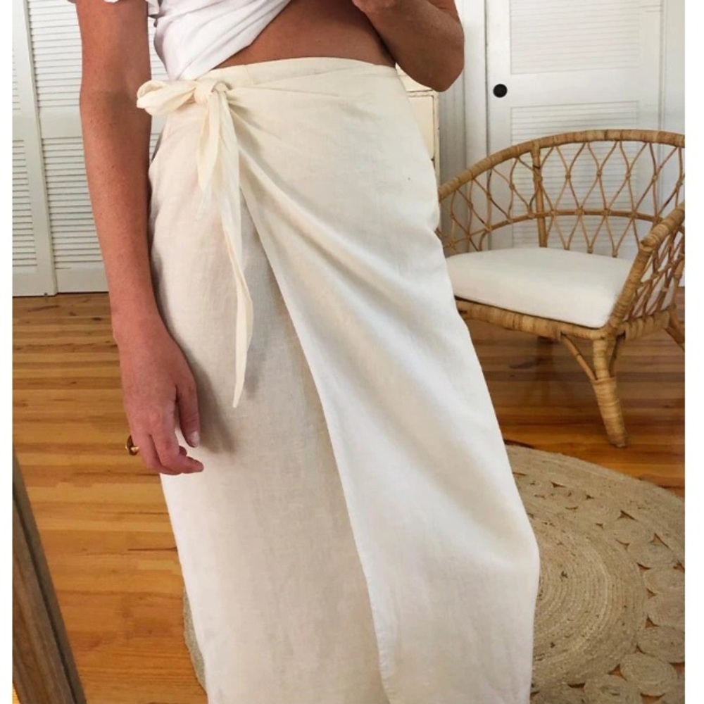 Emerson Fry Tie Skirt- Salt